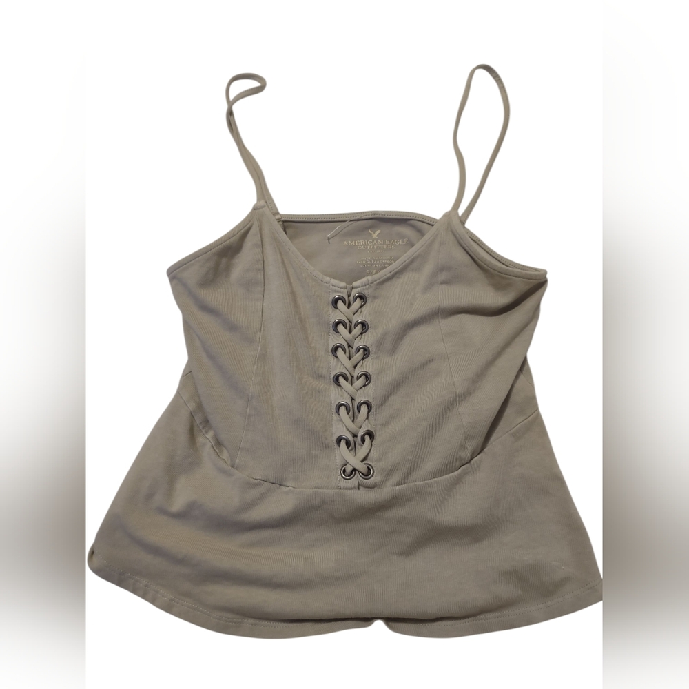 American Eagle Corset‎ Style Top Small Festival Boho Gypsy Lightweight Casual
